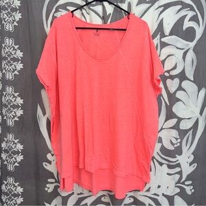 FP Movement Neon Coral Oversized City Vibes Tee